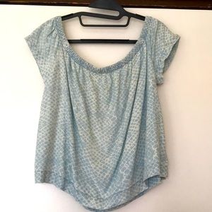 Cloth & Stone pale blue short sleeve top